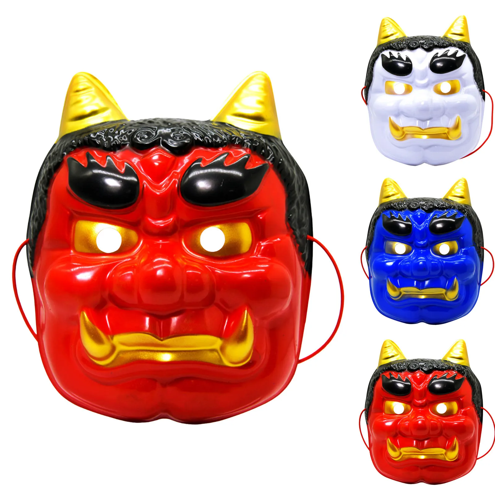 

Horror Japanese Tengu Kit Mask Mask Cosplay Festive Party 2024 Halloween Mask Supplies Plastic Nose Holiday Long Warrior