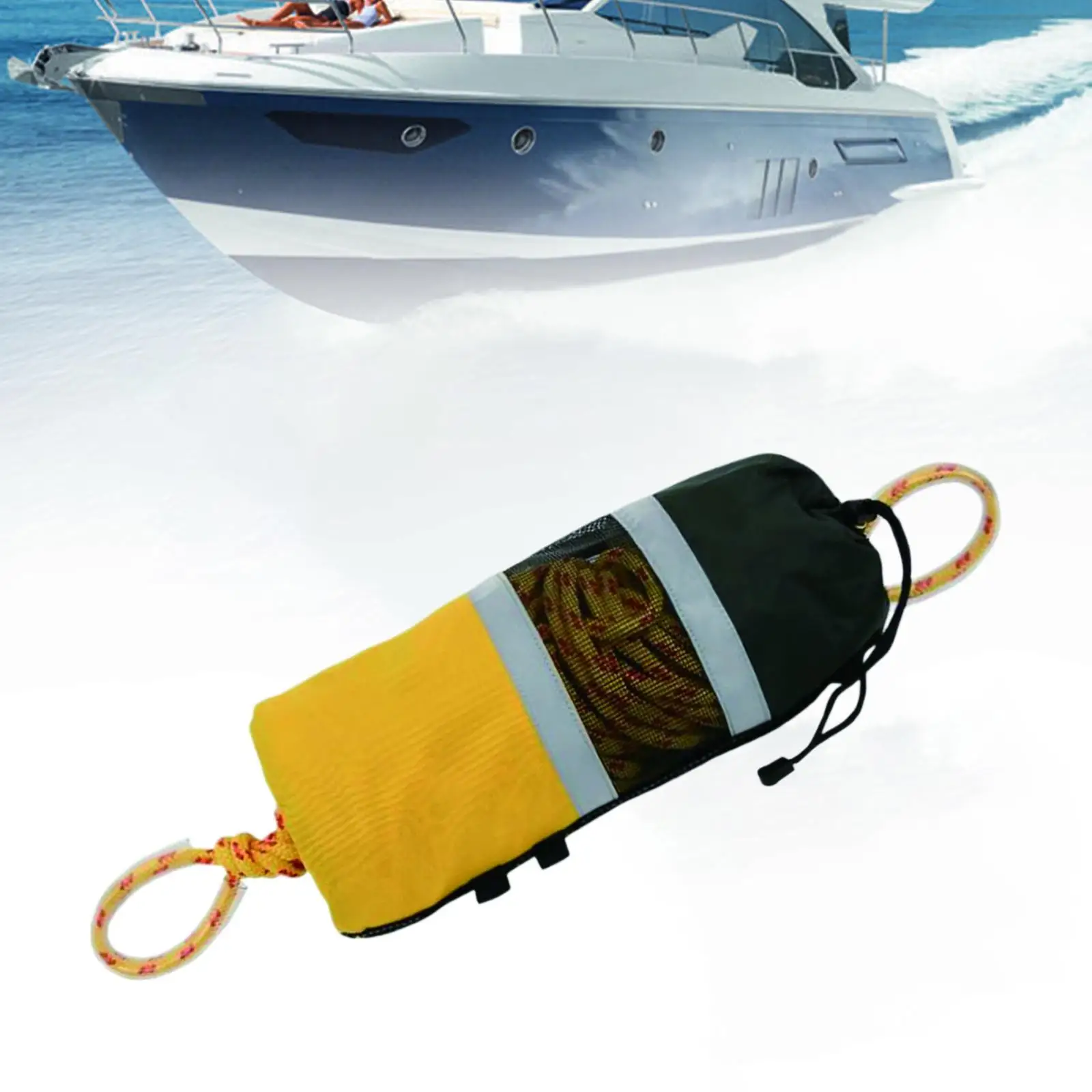 Throw Bag for Water with Rope 49ft for Swimming Yacht Sailing Rafting
