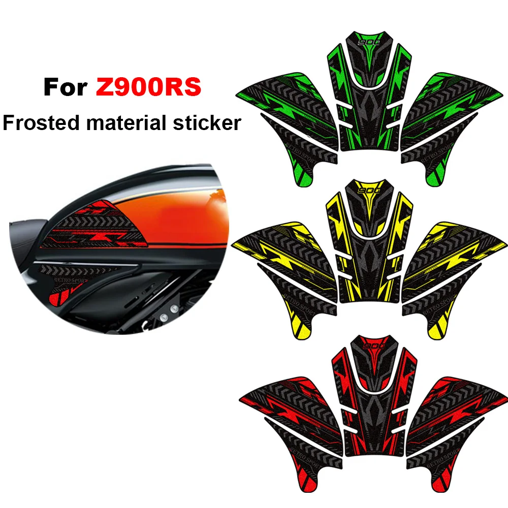 For Z900RS Z900 RS Z 900 Cafe SE ABS Anti SlipTank Pad Cap Grips Gas Fuel Kit Knee Frosted material Stickers 2017- 2025 2026