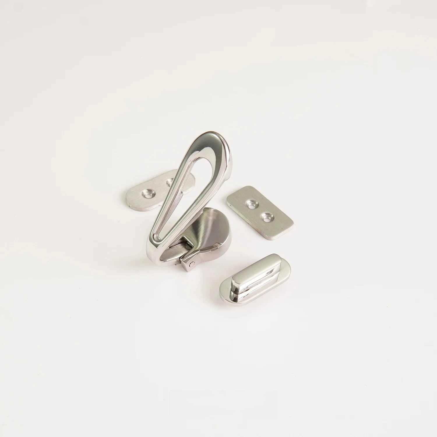 DIY handmade leather goods, bags, hardware accessories, stainless steel teardrop-shaped locks, small locks