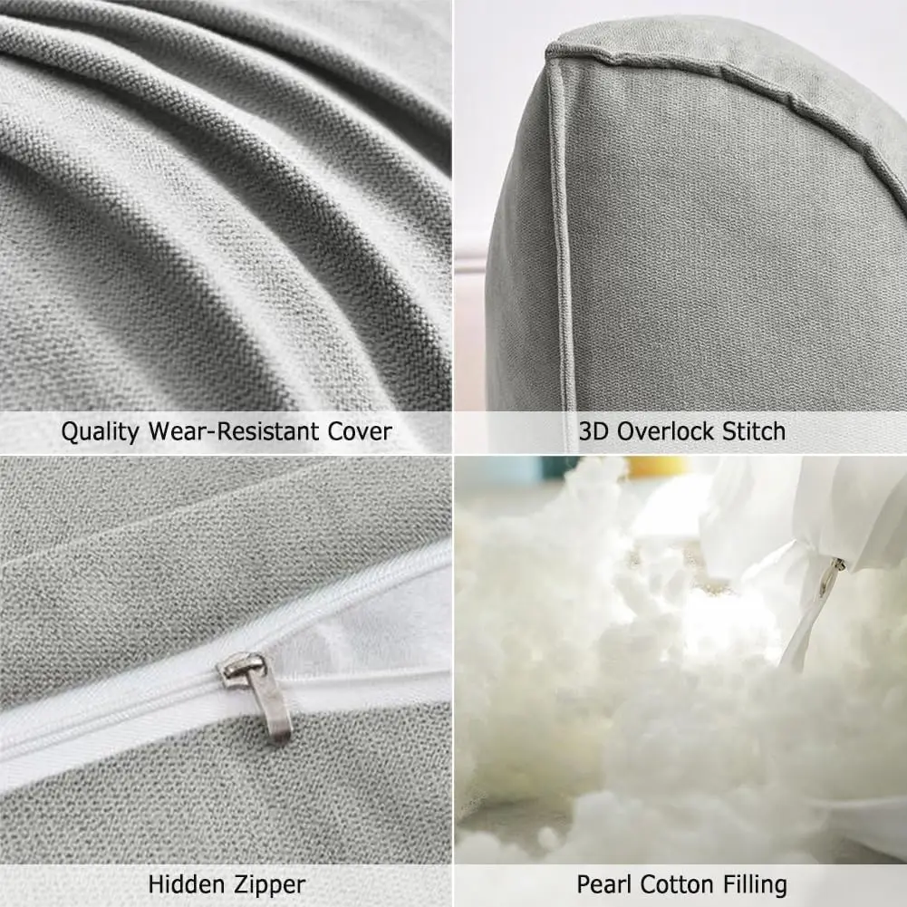 1PC Outdoor Sofa Back Cushion Rectangular Couch Support Pillow for Bed Backrest Headboard Reading Comfortable Home Decor 독서 쿠션