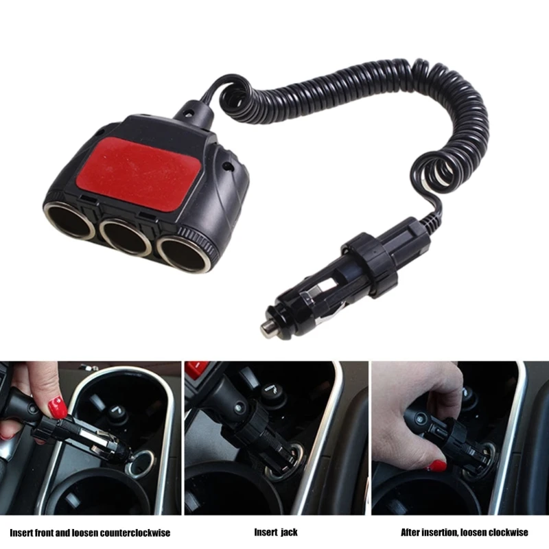 Charging Adapter Adapter Car Adapter 3 Socket Charging Adapter Splitter Car Splitter Adapter with Secure Drop shipping