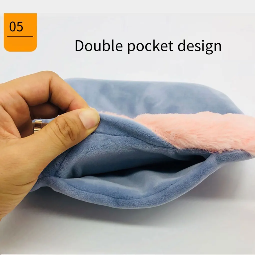 Hand Warmer Hot Water Bag Cute Tail Cat Detachable Design Clean Hand Warmer Winter Office Indoor Water Injection Bag Supplies