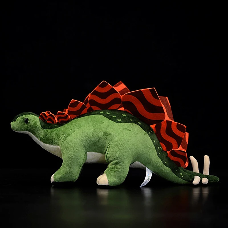 Simulation Reallife Stegosaurus Plush Toy Soft Stuffed Animals Realistic Dinosaur Plushies Doll Kids Collected Gifts