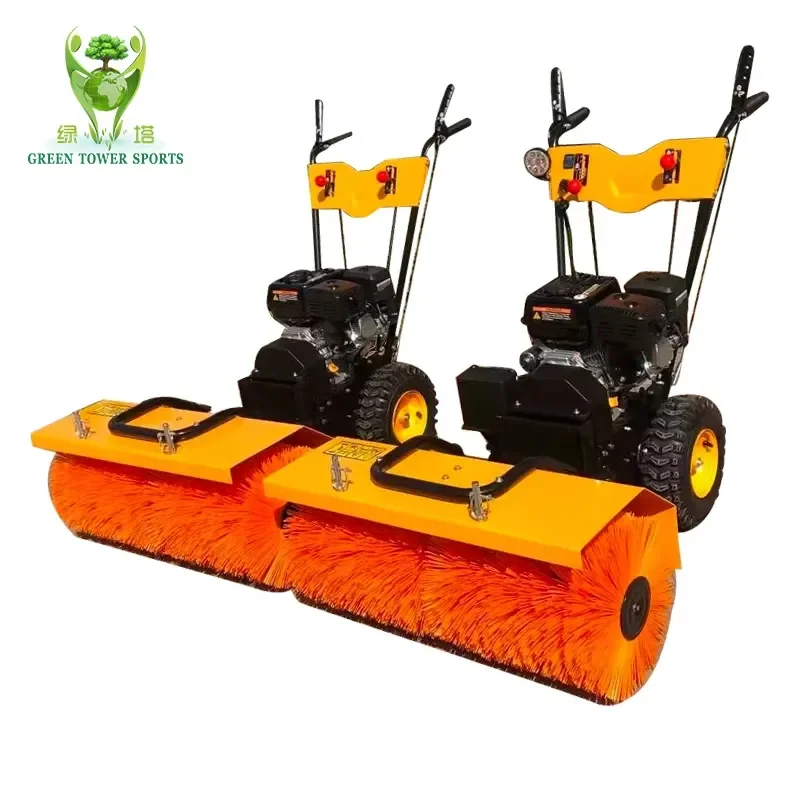 6.5HP Artificial Grass Brush Tool Power Broom Turf Cleaning Tool Combing Machine for Garden Landscape Sports Field