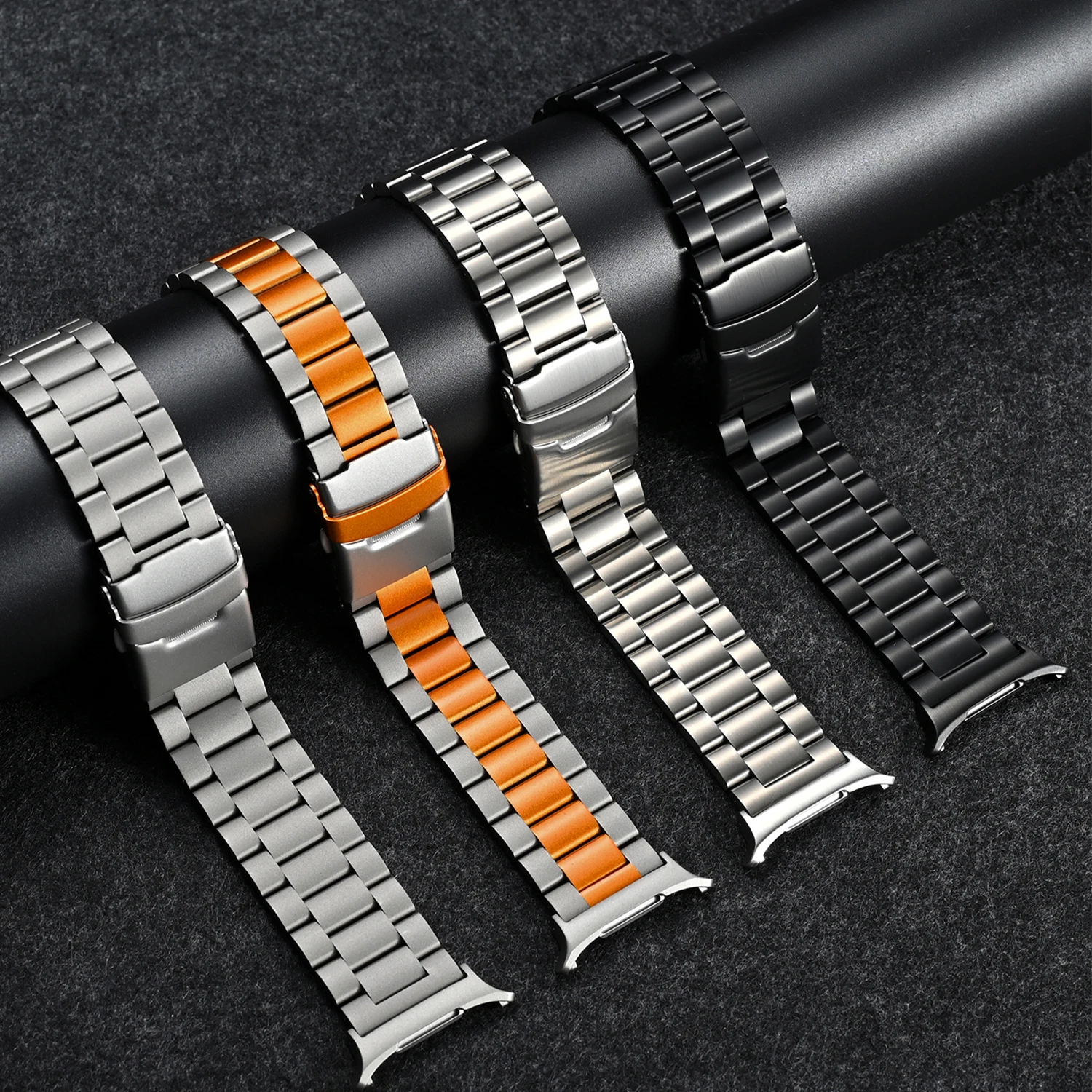 Luxury Bracelet For Samsung Galaxy Watch Ultra 47mm LTE Stainless Steel Strap For Galax Watch Ultra 47mm Business No Gaps Band image 5
