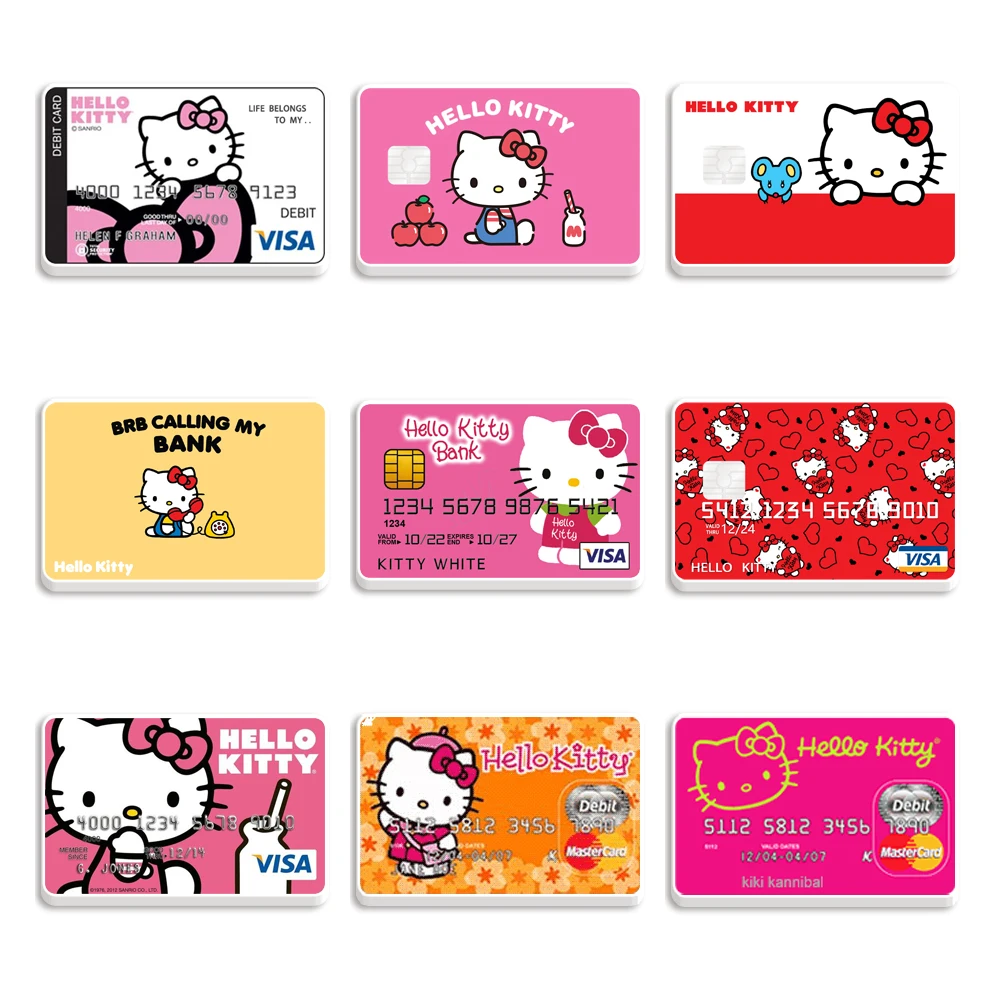 10 pz/lotto Sanrio Hello Kitty Cardit Modello di Carta Resina Planare Acrilico Trasparente Glitter Acrilico Per La Cassa Del Telefono FAI DA TE Arco Dei Capelli Mestiere