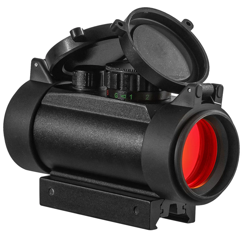 Fire wolf 1x40 Hunting Riflescopes Tactical Holographic Red Dot Green 11mm/20mm Mount Optical Sight Rifle Gun Scope Airsoft Arma