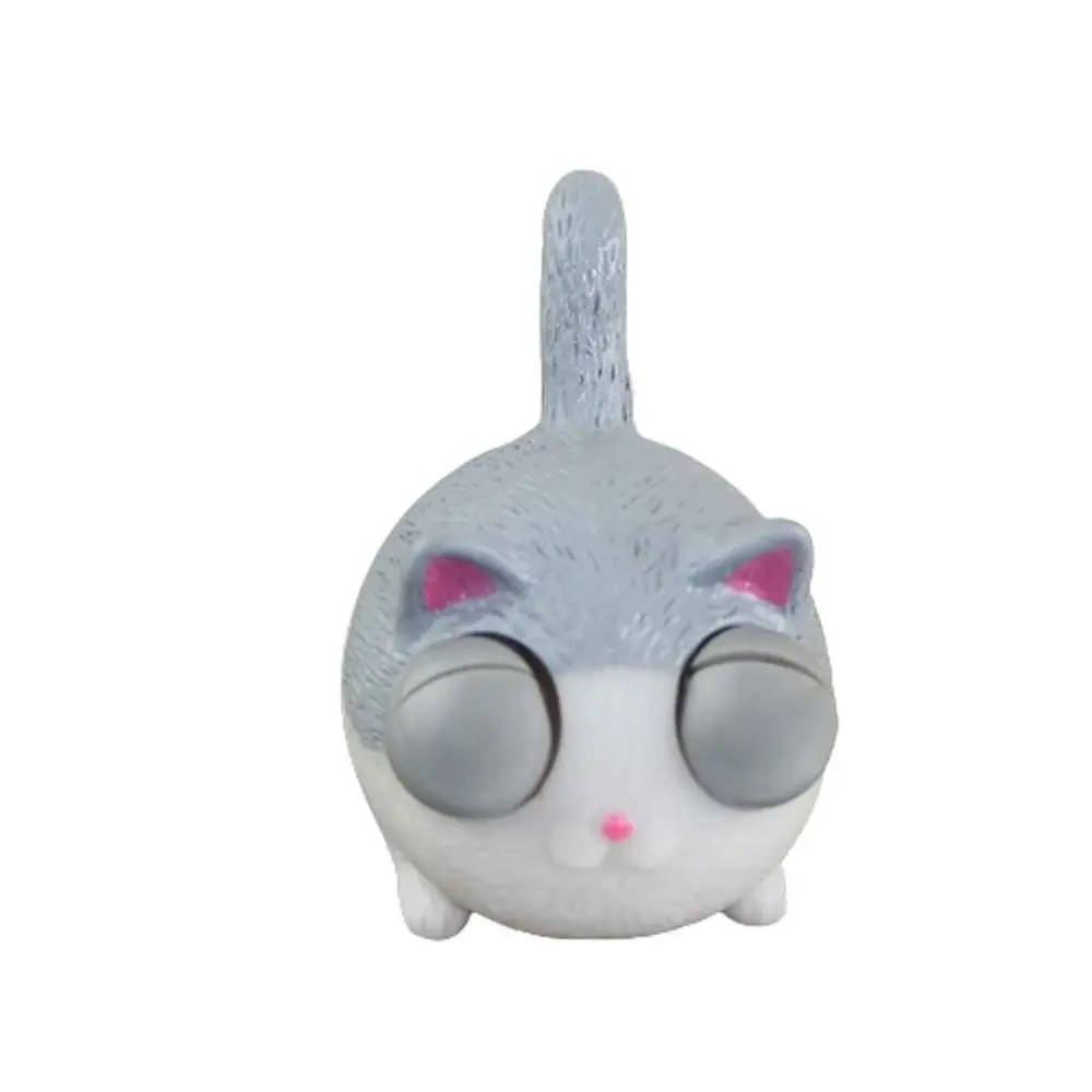 Animal Vent Toy Exquisite Gift Decompression Ball Cat Vent Ball Soft Squeeze Toy Burst Eye Cat Toy Squeezing Sensory Toys