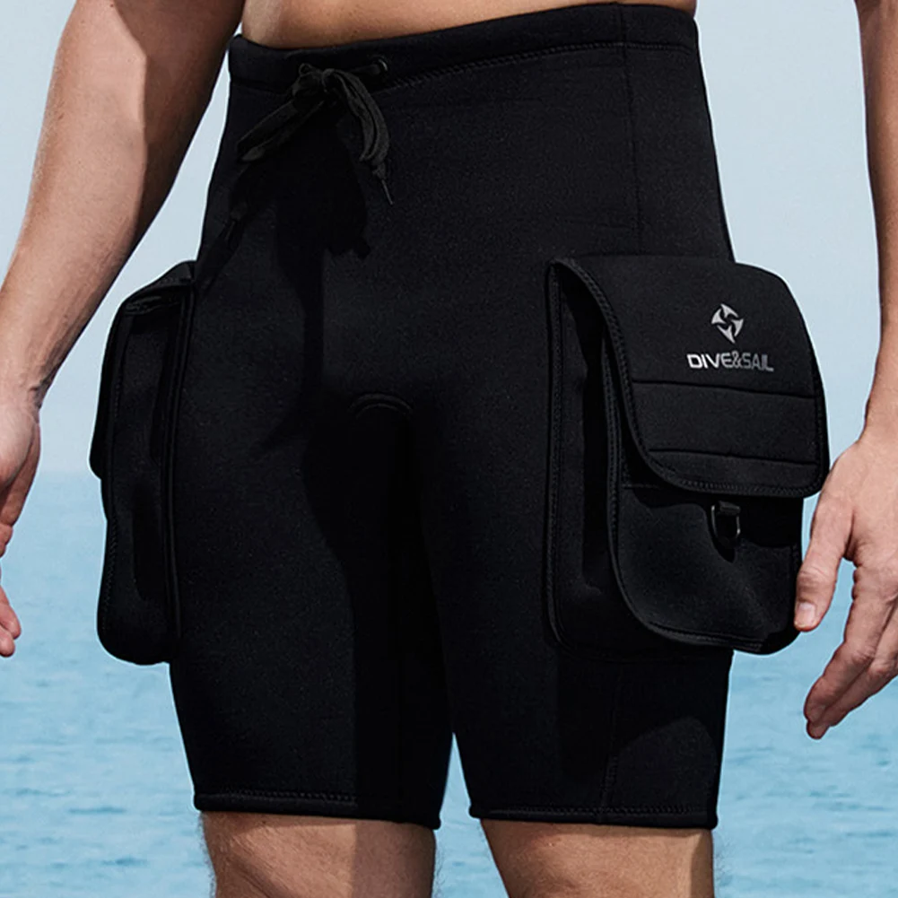 النيوبرين التكنولوجيا السراويل 3 مللي متر و 2 جيب كبير الغوص التكنولوجيا السراويل النيوبرين بذلة قصيرة للسباحة تصفح الغوص الغوص