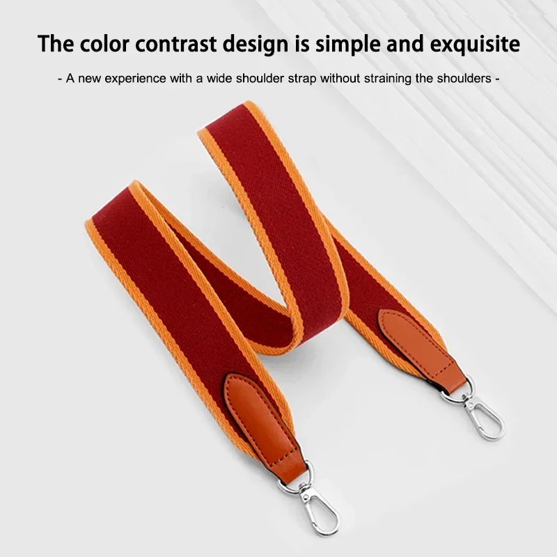 Widening Woven Canvas Wide Shoulder Strap Tote Bag Belt Crossbody Bag Strap for H lunch box Canvas Handbag Accessories