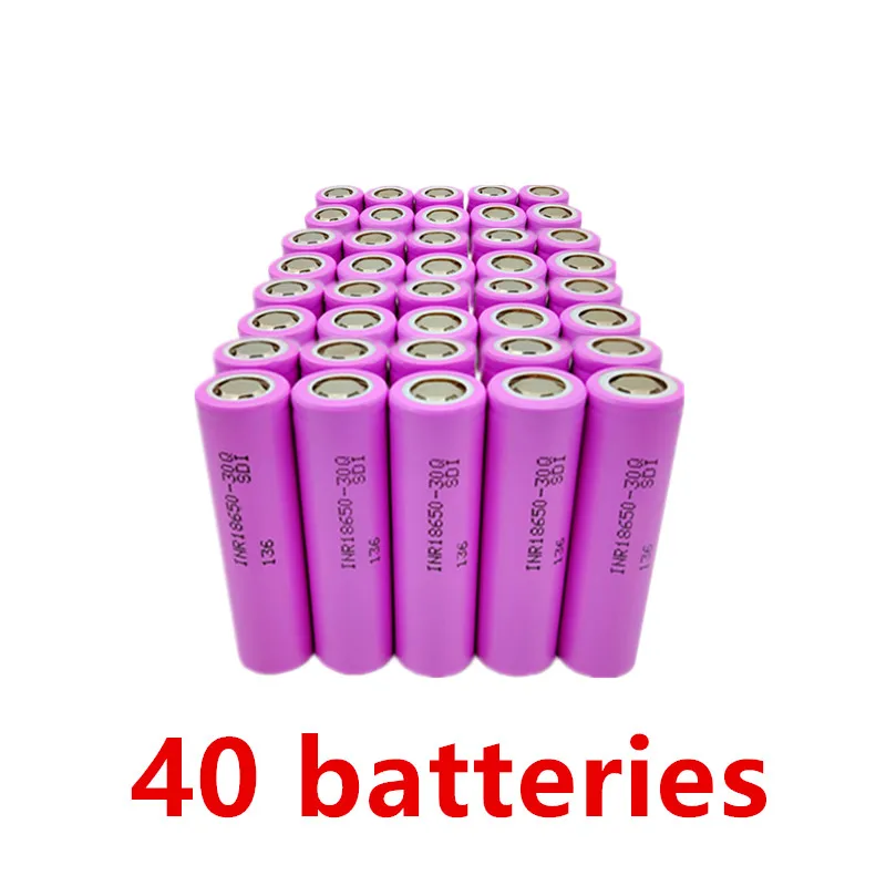 18650 Battery 30Q 3.7V 3000mAh Flat-Top Lithium Battery Multi-Purpose Rechargeable image 3