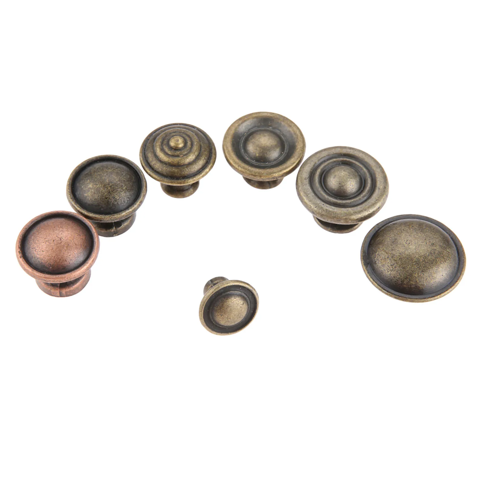 Antique Bronze Furniture Cupboard Cabinet Door Knobs and Handles Vintage Jewelry Box Wardrobe Dresser Drawer Knob Pulls & Screw
