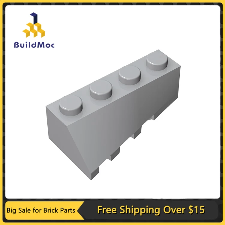 10Pcs MOC Parts 43720 Wedge Sloped 45° 4 x 2 Right Compatible Bricks DIY Building Blocks Particle Kid Brain Toy Gift