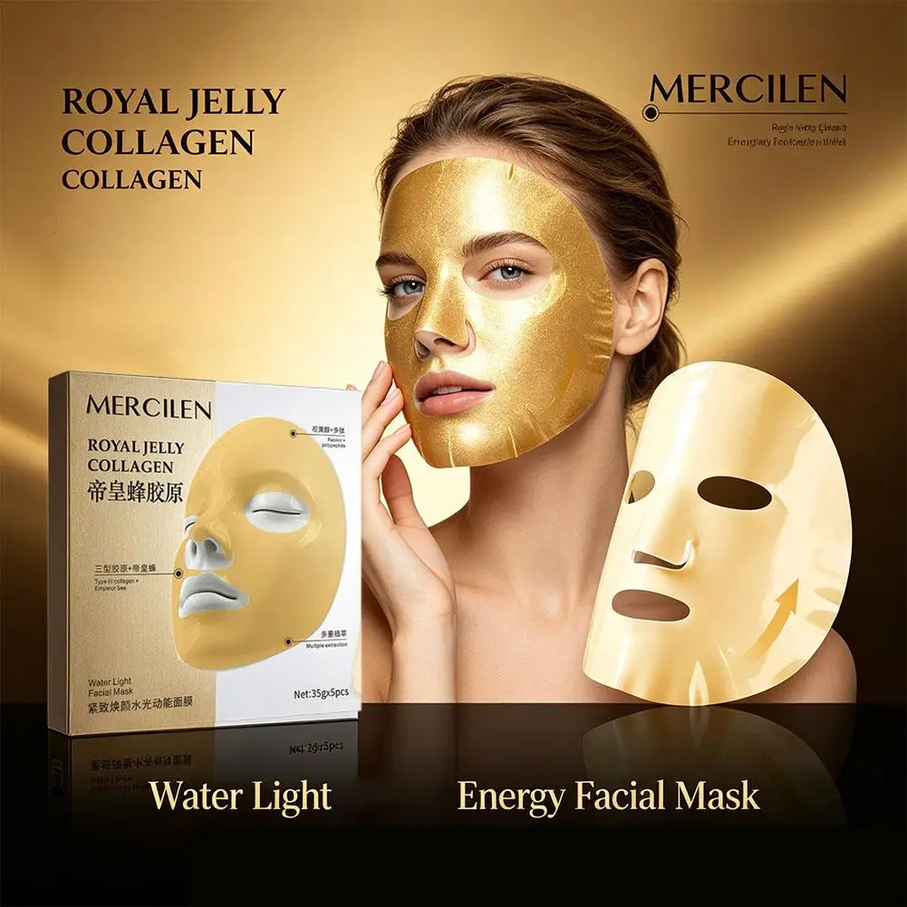5/10/15PCS Mercilen Rejuvenating Facial Mask Moisturizing Firming Hydrating Face Mask Sheets Mask Korean Original Skin Care