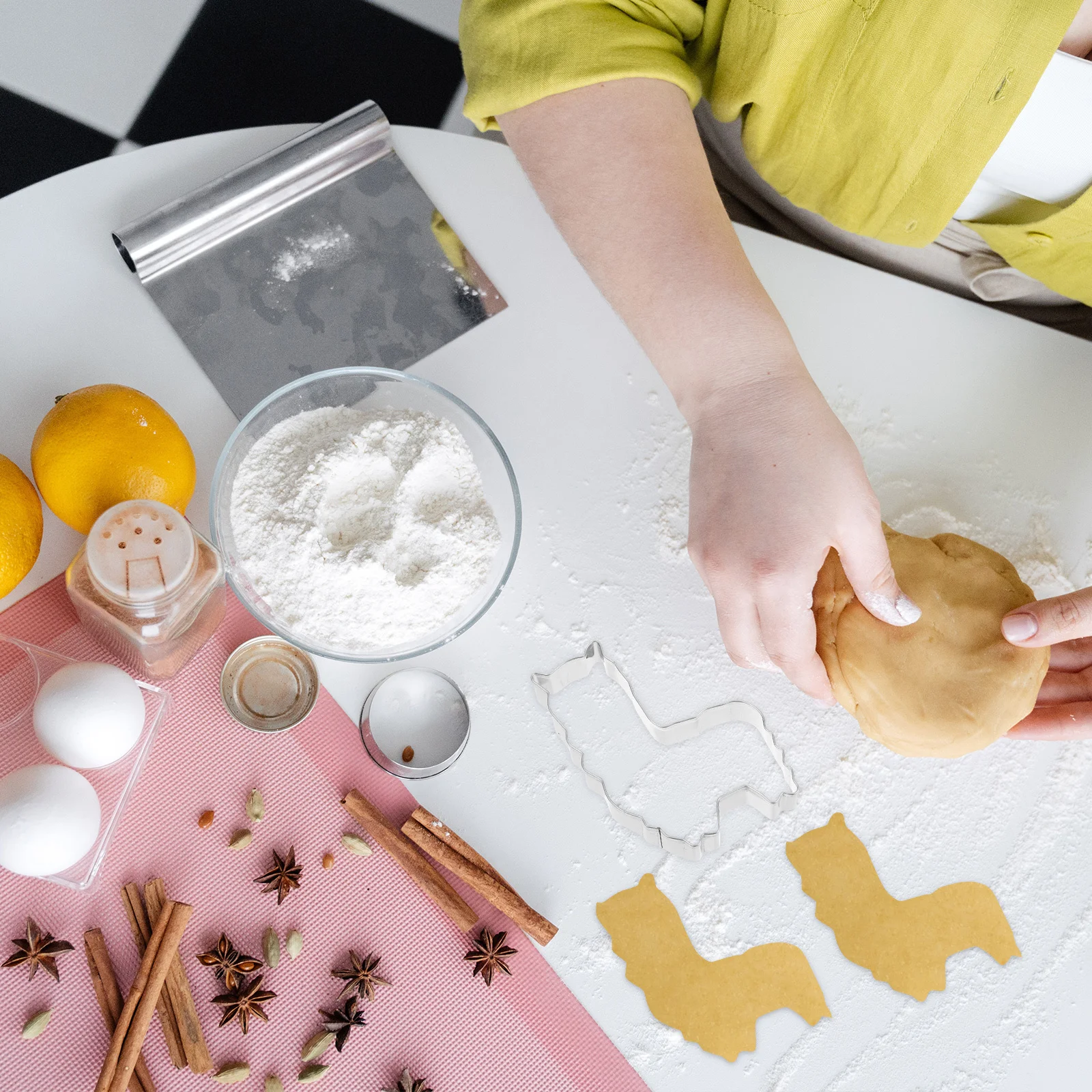 

Premium Alpaca Cookie Cutter Food Safe Metal Baking Mold for Dough Pancake Bread Sandwich Fruit Cutting Party Christmas Use