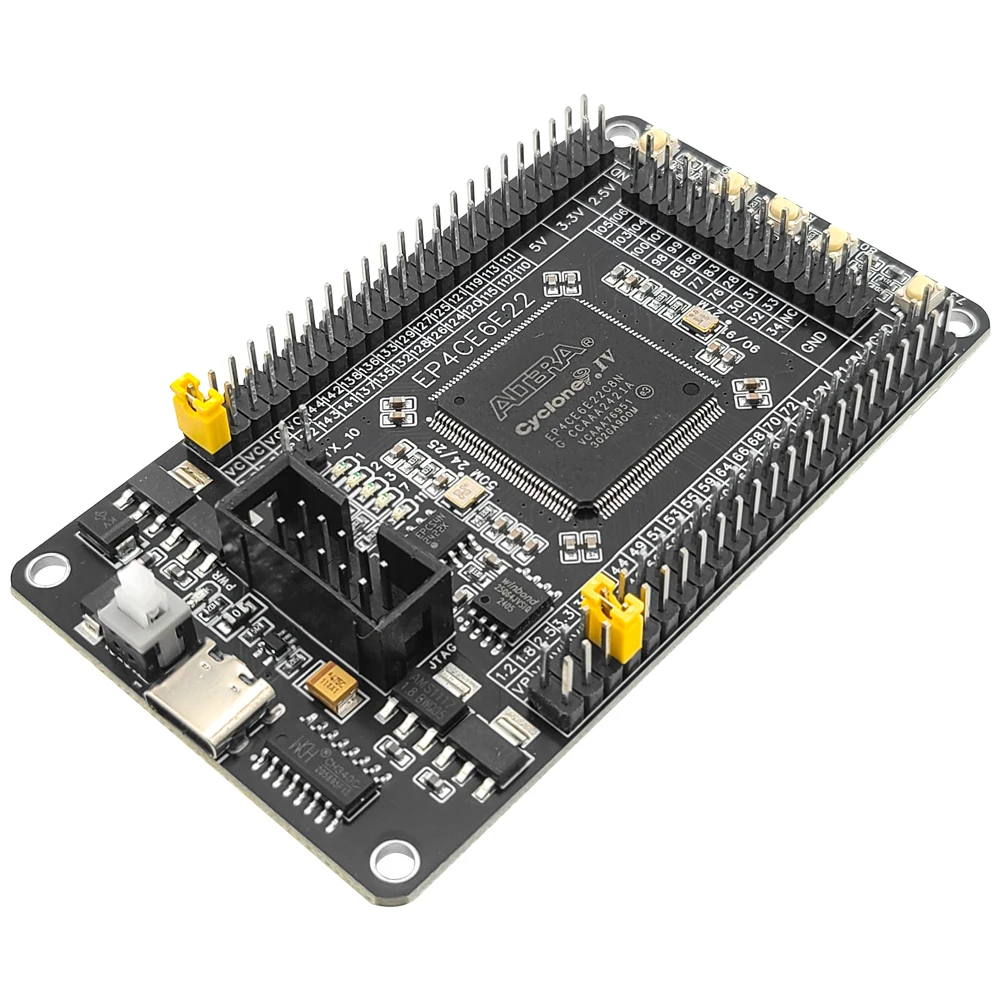 EP4CE6E22C8N مجلس التنمية FPGA الأساسية لوحة النظام وحدة متوافقة مع Altera CycloneIV الطرفية رقاقة W25Q CH340 Type-C #1