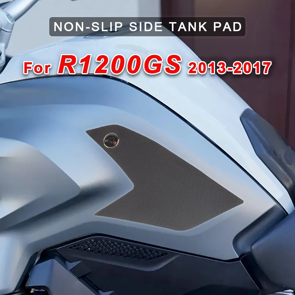 Anti-slip Motorcycle Side Tank Pad Stickers Accessories For BMW R1200GS R 1200 GS 1200GS 2013-2017 Knee Grip Decal Accessories
