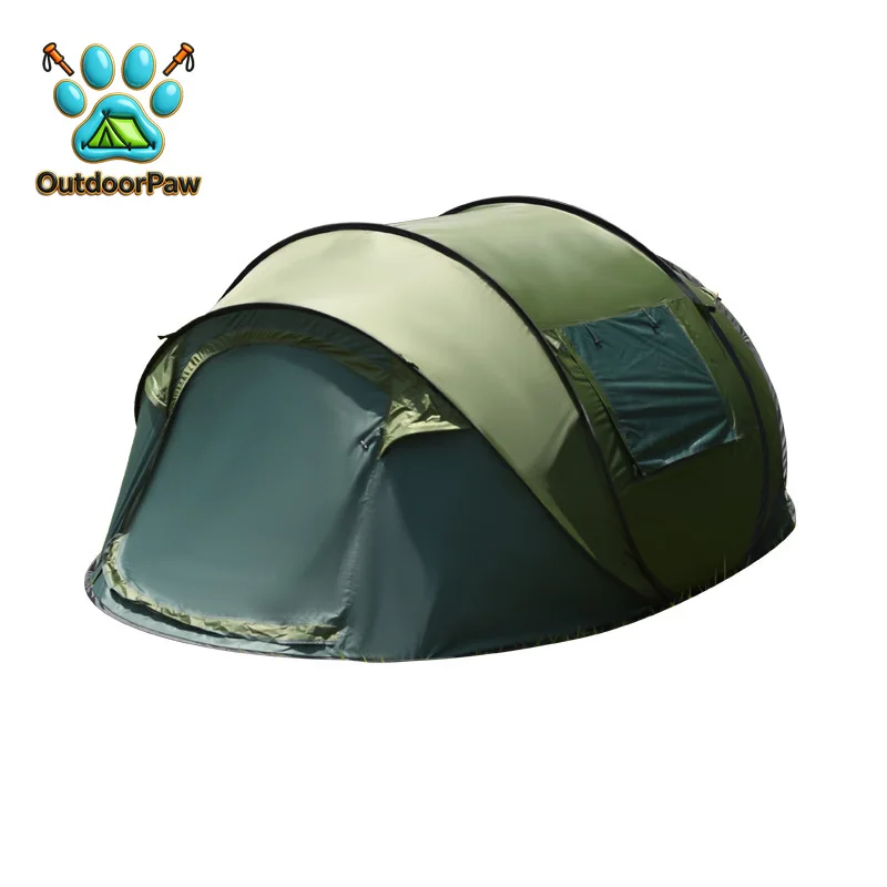 Outdoor camping boat tent automatic quick open field portable windproof sun protection thickened hand throw camping tent
