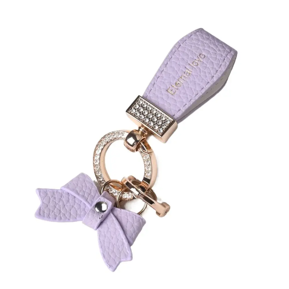 

Key Holder Luxury Genuine Leather Keychain Matte Buckle Keys Organizer Leather Car Keyring Ladies Bag Fashion Decoration