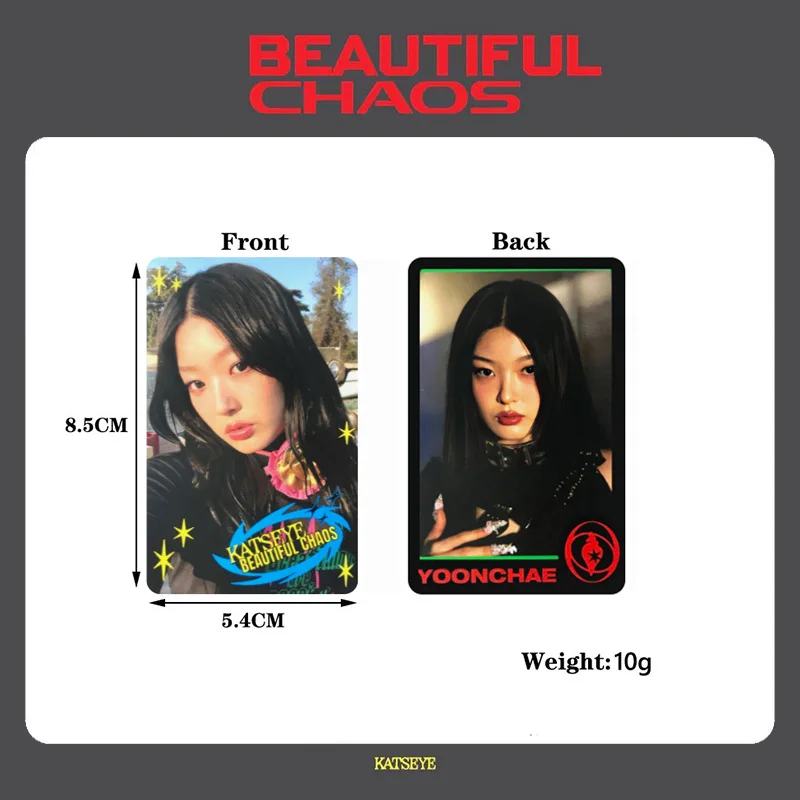 

KPOP KATSEYE BEAUTIFUL CHAOS альбом фотокарточки WVS POB SOUNDWAVE YES24 POb карты преимуществ EYEKONS фанат коллекционные