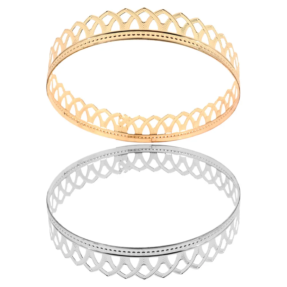 2 قطعة تاج الأداء الأوروبي غطاء الرأس صب تقليم كتاب زينة حفلة الهالوين الملكي الملك التيجان الرجال الكبار المعادن #6