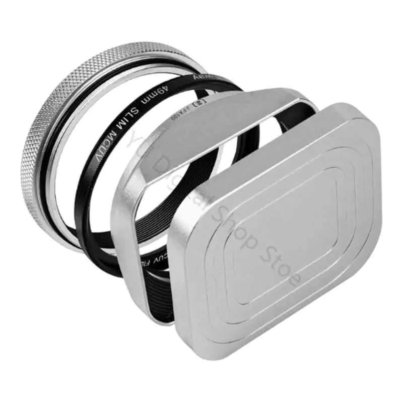 96BA Aluminium-Gegenlichtblende, Ersatz für X100V/X100VI/X100F, Gegenlichtblende, Gegenlichtblende, Kamera-Objektivschutz – Detail 2