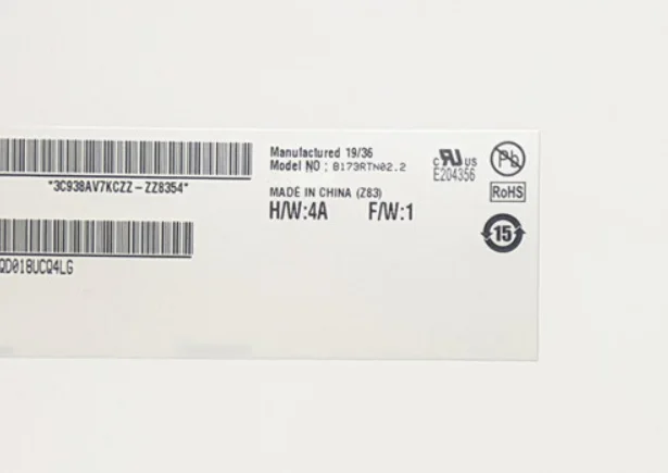B173RTN02.2 B173RTN02.1 N173RTN02.0 NT173WDM-N11 N21 N173FGA-E44 N173FGA-E34 17.3'' LCD Screen 1600*900 EDP 30 Pins