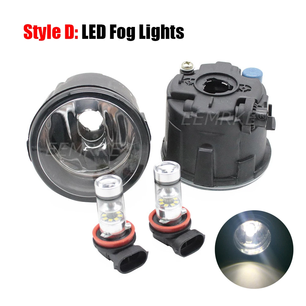 LED Bulbs / Halogen Fog Lights for Ford Territory 2020 2021 2022 2023 Can Choose Silver-plated Fog Lampshade Cover Decoration detail image 3