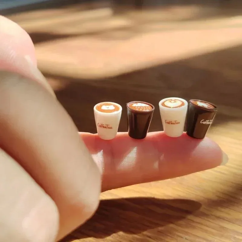 10 قطعة فناجين قهوة صغيرة جدًا/لاتيه/بيت الدمية/منمنمات/لطيفة/حديقة خرافية جنوم/ديكور تررم الطحلب/بونساي/نموذج/لوازم ذاتية الصنع #2