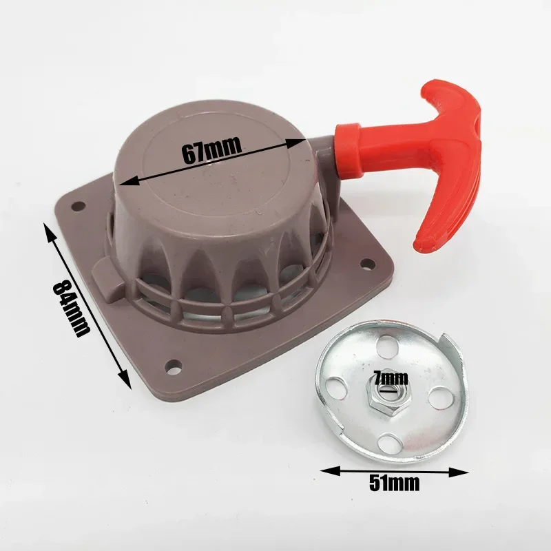 For 139 Engine Motor 4 Stroke Brush cutter Trimmer 139F 34.6cc Lawn Mower Spare Parts New Rewind Recoil Starter Pulley Plate Kit