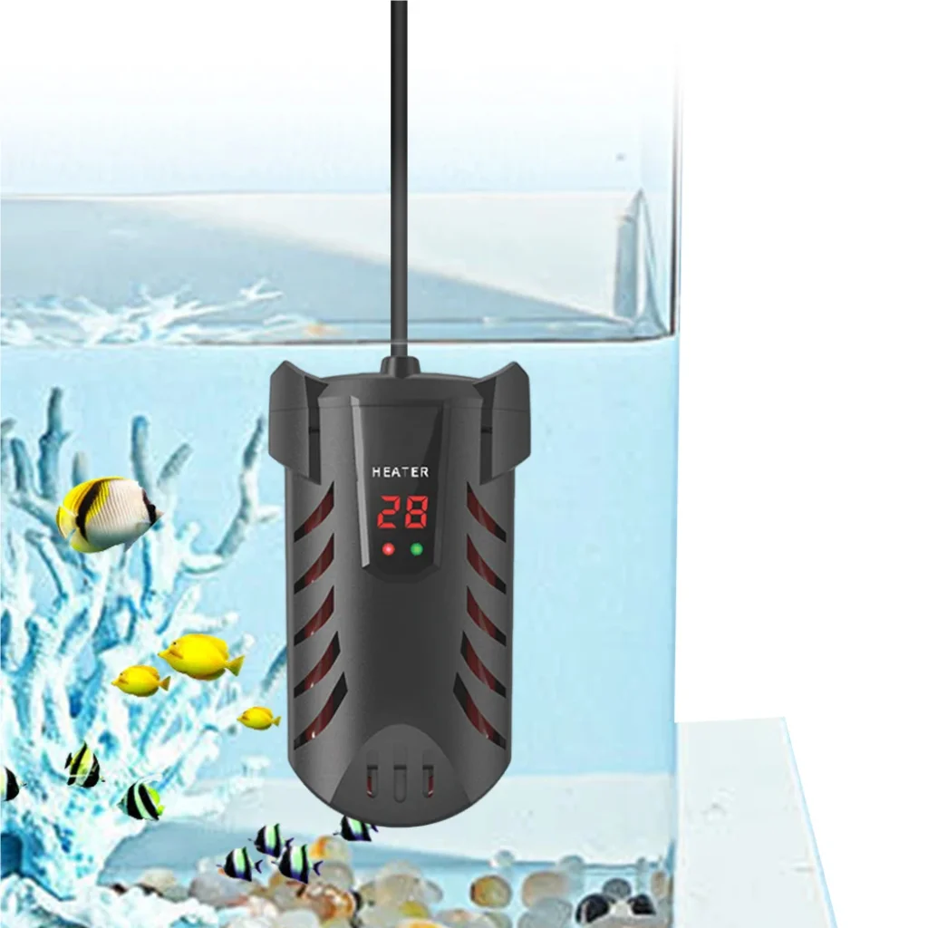 Aquarium Turtle Feeding Water Heater with Suction Cup Aquarium Heater Fish Tank Explosion-Proof Heating Rod Constant Temperature