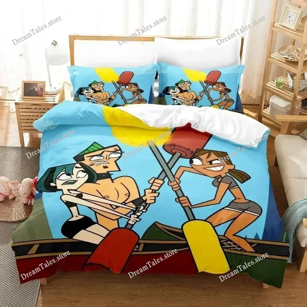 New Total Drama Bedding Set Single Twin Full Queen King Size Bed Set Aldult Kid Bedroom Duvet Cover Sets Anime Bed Sheet Set