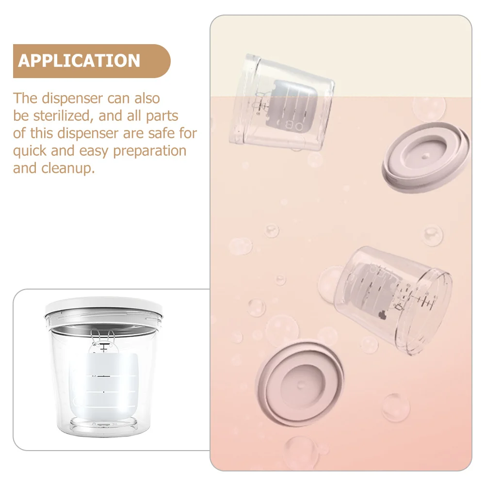 Baby Formula Dispenser Milk Powder Container Portable 220ml Leak Proof Airtight Storage for Formula Snacks Storage Container