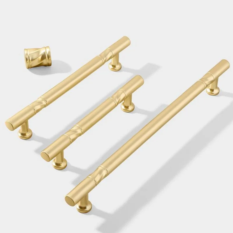 Kitchen Cabinet and Storage Handles Kitchen Accessories Modern Simplicity Drawer Knobs Wardrobe Door Pull Gold Furniture Handles