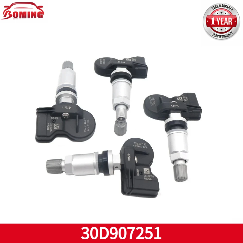 

30D907251 TPMS Tire Pressure Sensor sensor 433MHZ For Volkswagen CC ID.3 ID.4 X Jetta Magotan Tiguan L Pro Passat Sagitar Tayron