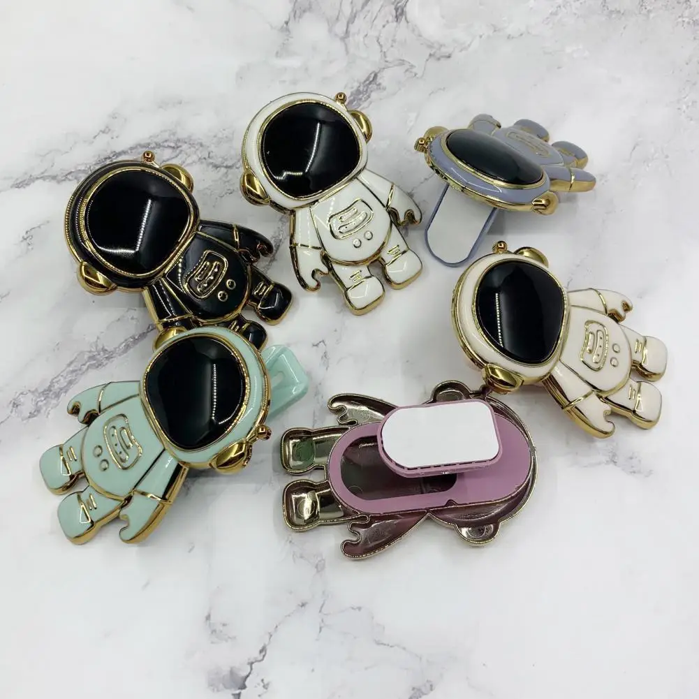 Smooth Surface Desktop Phone Bracket Multi-functional Support Cellphone Practical Folding Astronaut Desktop Phone Stand