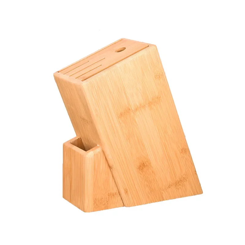 Bamboo Knife Block Stand Multifunctional Storage Rack Tool Wooden Kitchen Knife Organizer Holder