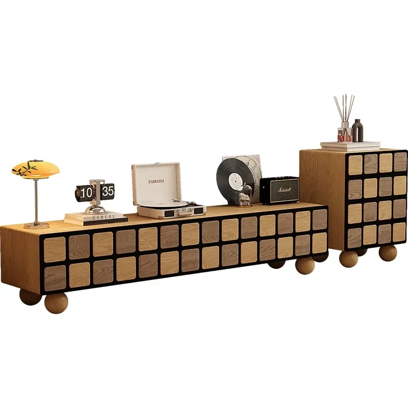 خزانة تلفزيون بسيطة فريدة من نوعها، بني داكن، تخزين بسيط، حامل تلفزيون حديث، مصمم غرفة المعيشة، أثاث منزلي Mueble Para Tele