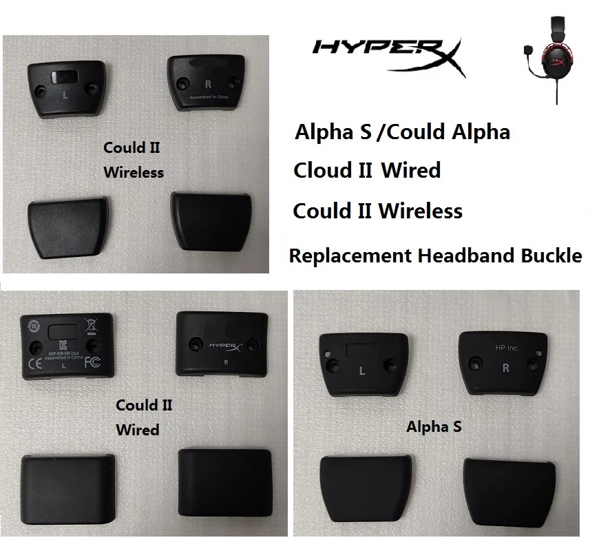 Replacement Headband Plastic Hinge Buckle For Kingstone HyperX Could Alpha/Alpha S/Cloud II Gaming Headset Headband Repair Parts