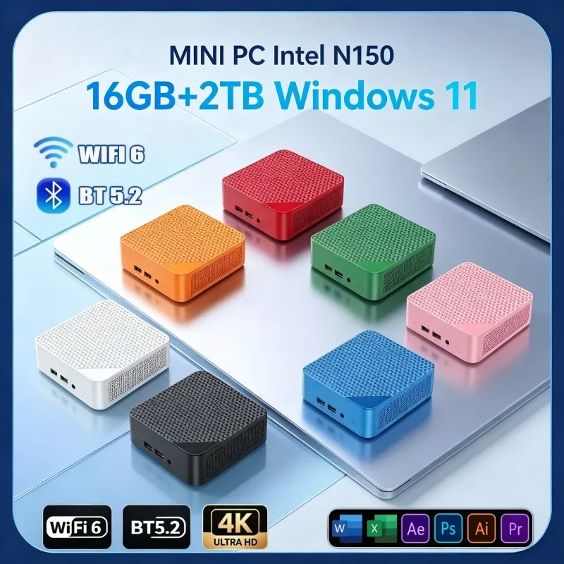 multifunctional-mini-pc-windows-11-intel-n150-16gb-ram-2tb-ssd-wifi‑6-portable-mini-desktop-for-daily-office-home-scenarios