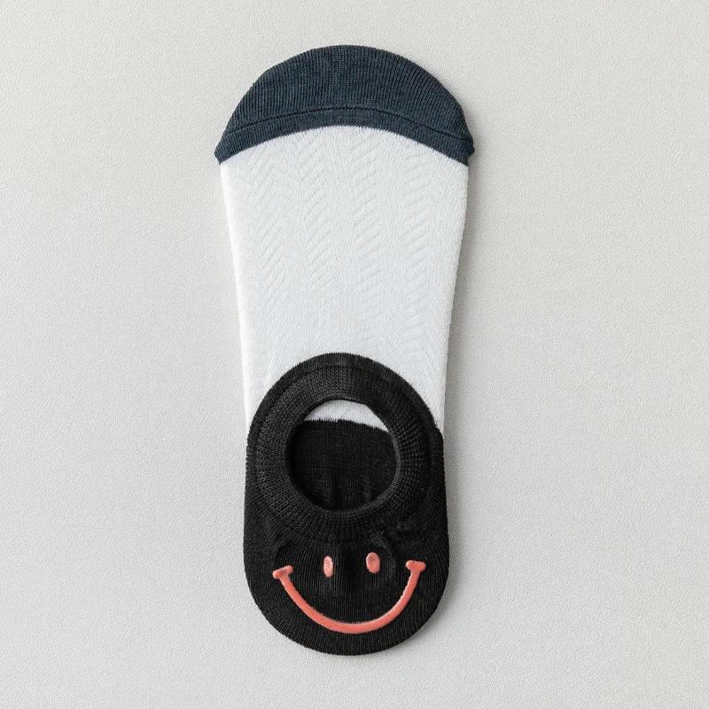 女性用通気性コットンアンクルソックス,ボートソックス,浅い口,見えない,パッチワークカラー,夏のファッション,3ペア