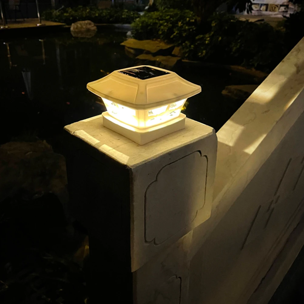 

Pillar Light Garden Light Solar Energy Courtyard Lamp Pillar Lighting Tool Outside Lamp