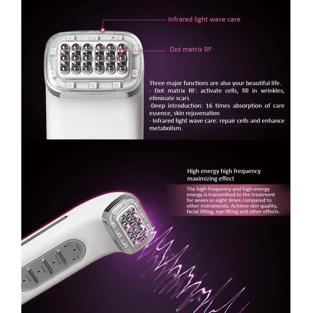 เครื่องยกกระชับผิวหน้า ลำคอ และผิวกาย - ยกกระชับผิวอย่างมืออาชีพ ดูแลผิวต่อต้านริ้วรอยแบบไม่ต้องผ่าตัด ใช้งานง่ายแบบไร้สาย พกพาสะดวก