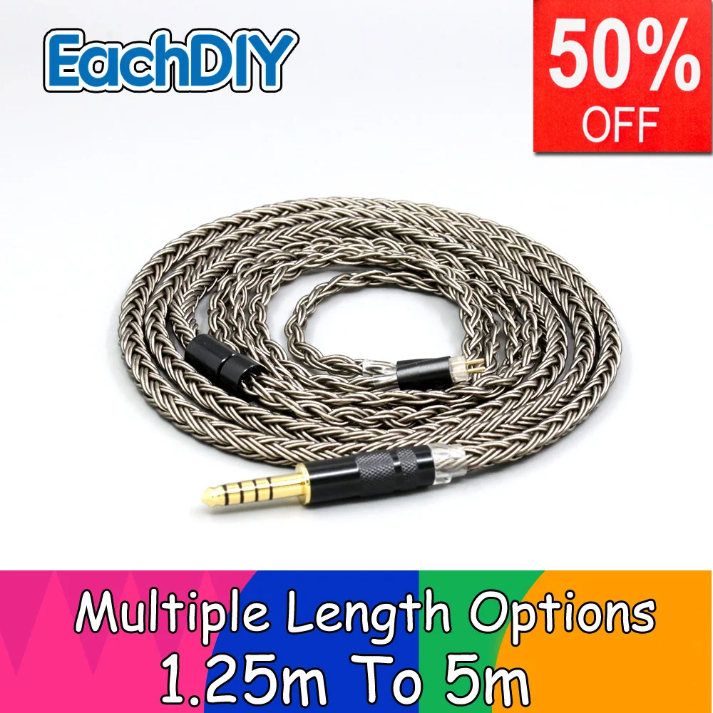 

Silver plated 16 Core GreyEarphone Cable For 0.78mm 2pin For Vision Ears VE2 VE3 VE4 VE5 VE6 VE6X VE8 1964 ears 64 LN008852