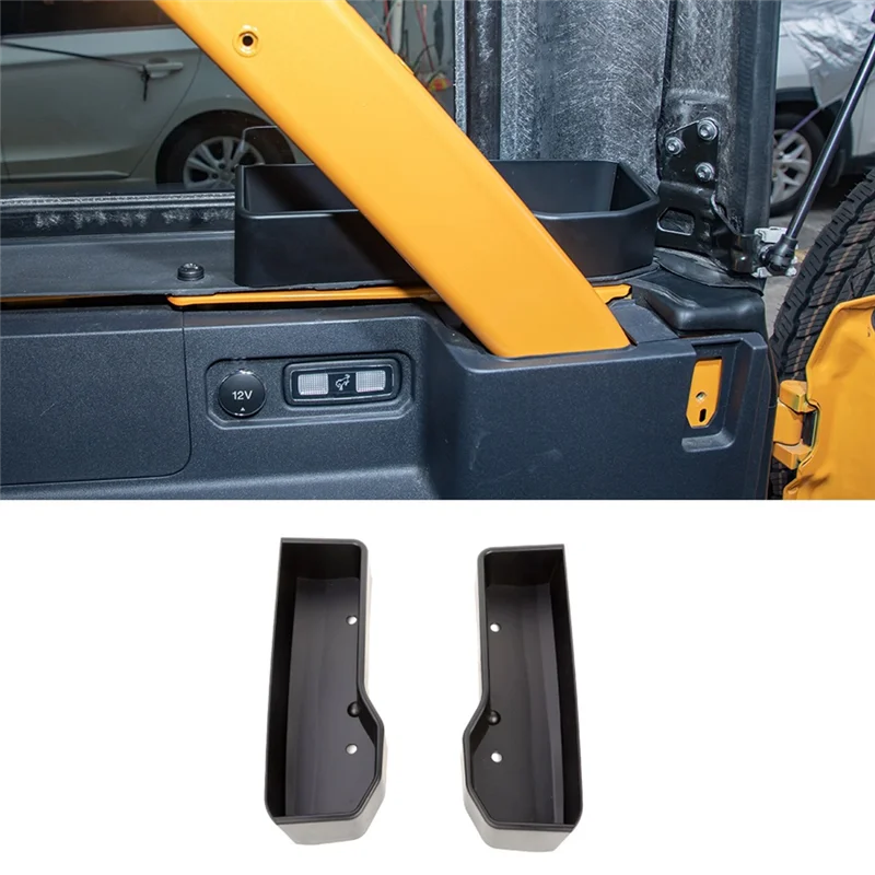 

Car Rear Trunk Side Storage Box Organizer Container For Ford Bronco 2021 2022 2023 2024 4 Door Accessories