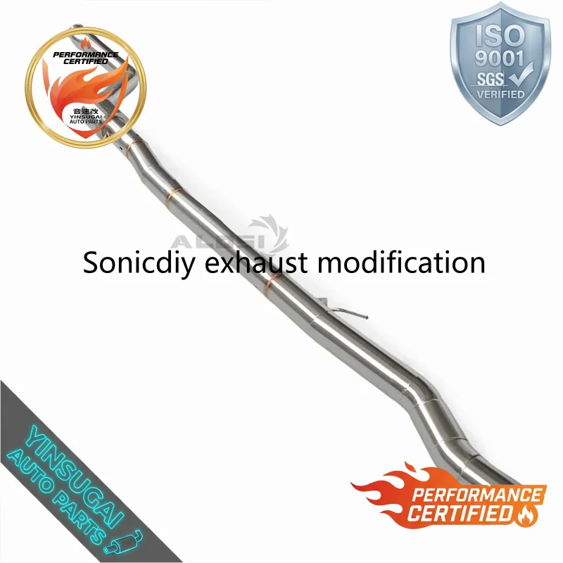 89mm Large Diameter Mid Pipe for BMW 520i 530i G30 2.0T B48 2018-2024 High Performance Exhaust