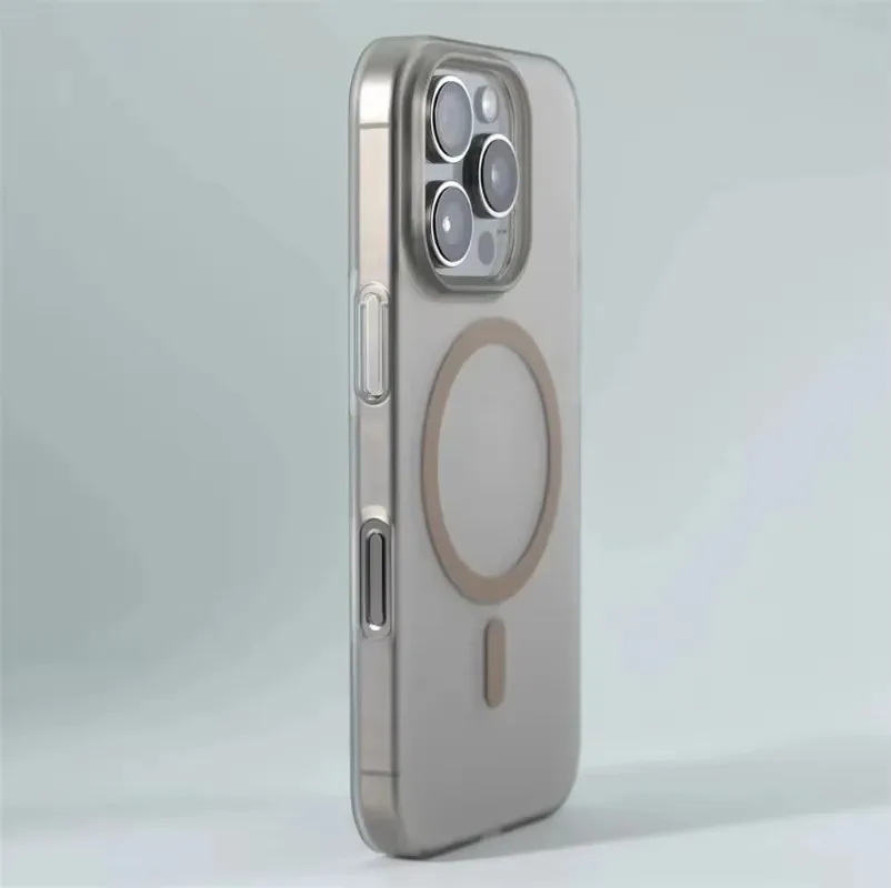 1.0 MM Ultra Thin Matte Hard PC Translucent Case For iPhone 17 16 15 14 13 12 Pro Max Magsafe Magnetic Wireless Charge Cover - náhled 3