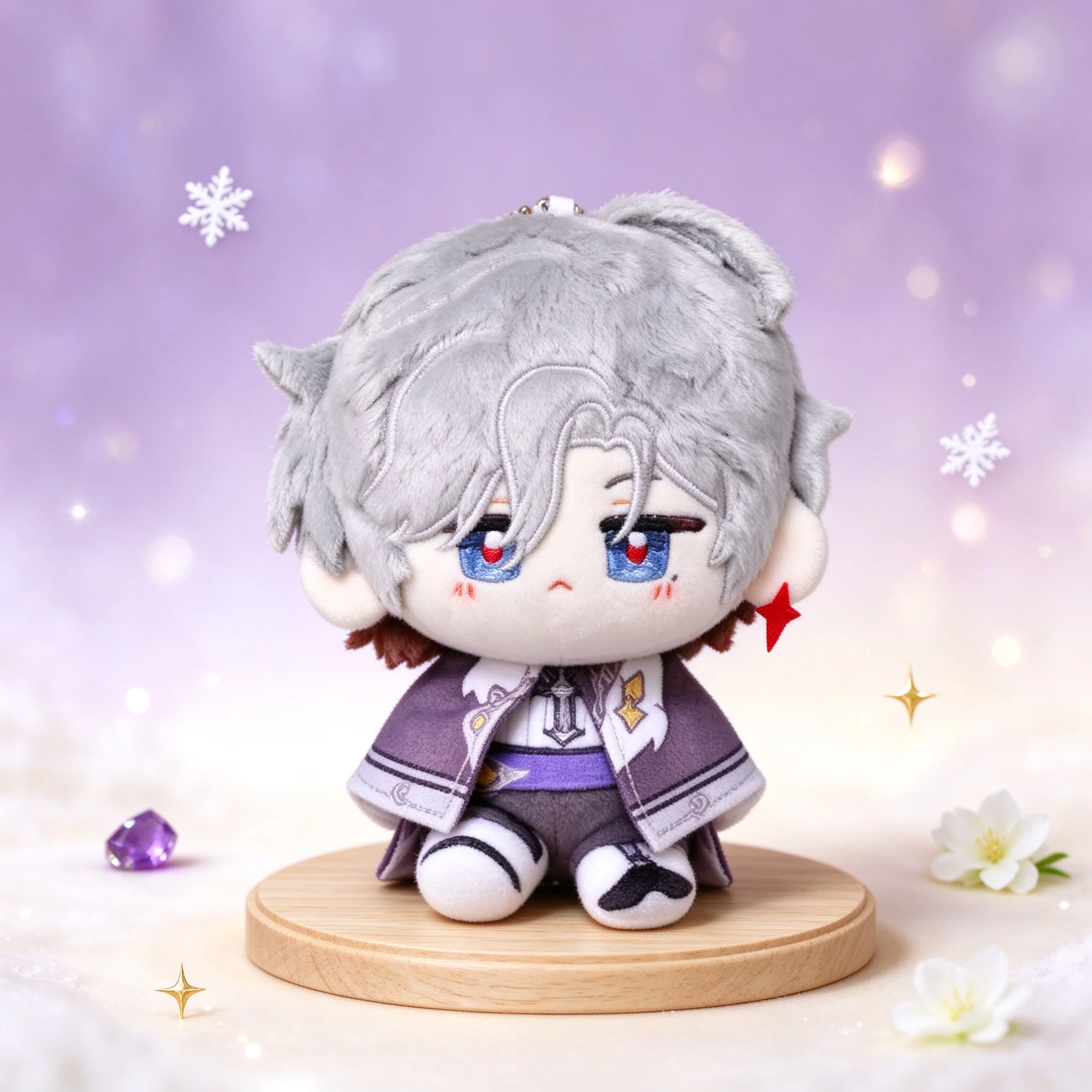 12cm Genshin Impact Plush Doll Dress Up Illuga Cosplay Illuga Plush Toy Pendant Cotton Illuga Stuffed Doll Fans Birthday Gift