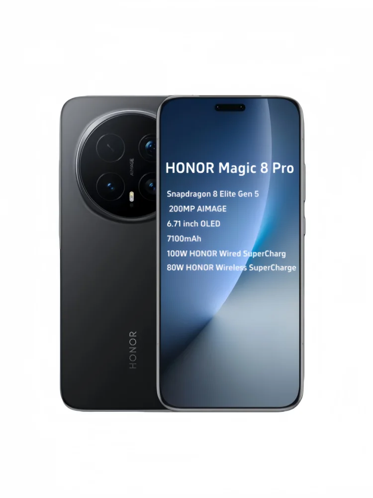 HONOR Magic 8 Pro 5G EU-Version Smartphone Snapdragon 8 Elite Gen 5 200MP Kamera 6270mAh 100W 6,71'' OLED NFC ESIM Honor